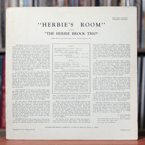 The Herbie Brock Trio - Herbie's Room - 1957 Criteria, VG+/VG+