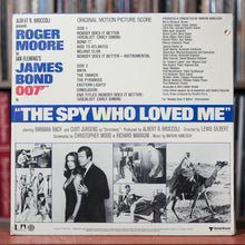 Load image into Gallery viewer, James Bond The Spy Who Loved Me - Original Motion Picture Soundtrack - 1977 UA, VG+/VG+ w/Shrink
