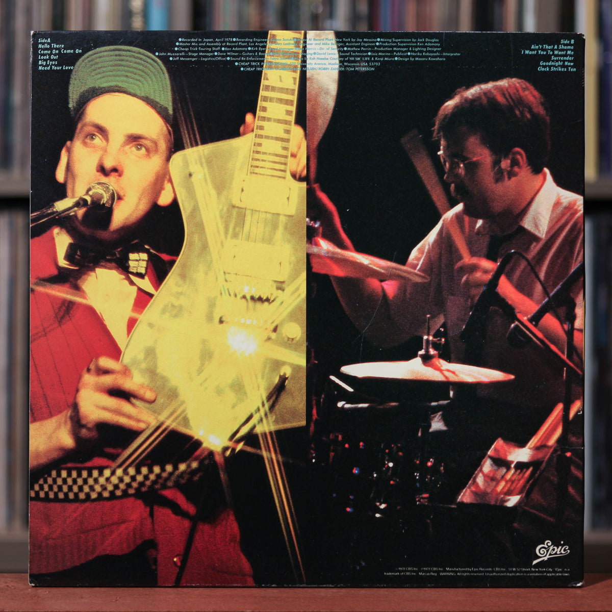 Cheap Trick - At Budokan - 1979 Epic, VG+/VG+ w/Poster