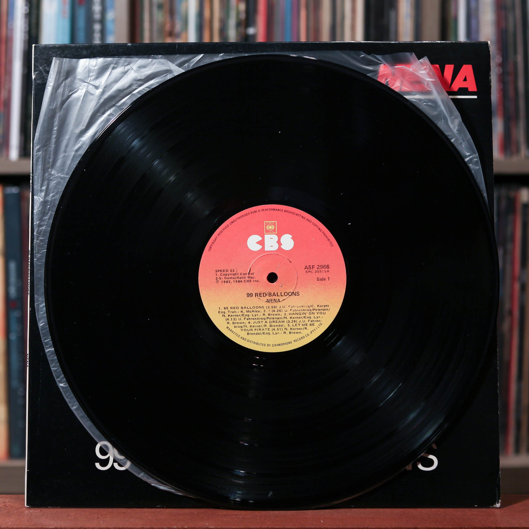 Nena - 99 Red Balloons - South Africa Import - 1984 CBS, VG+/VG+