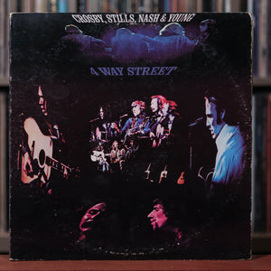Crosby Stills Nash and Young - 4 Way Street - 2LP - 1971 Atlantic, VG/VG+