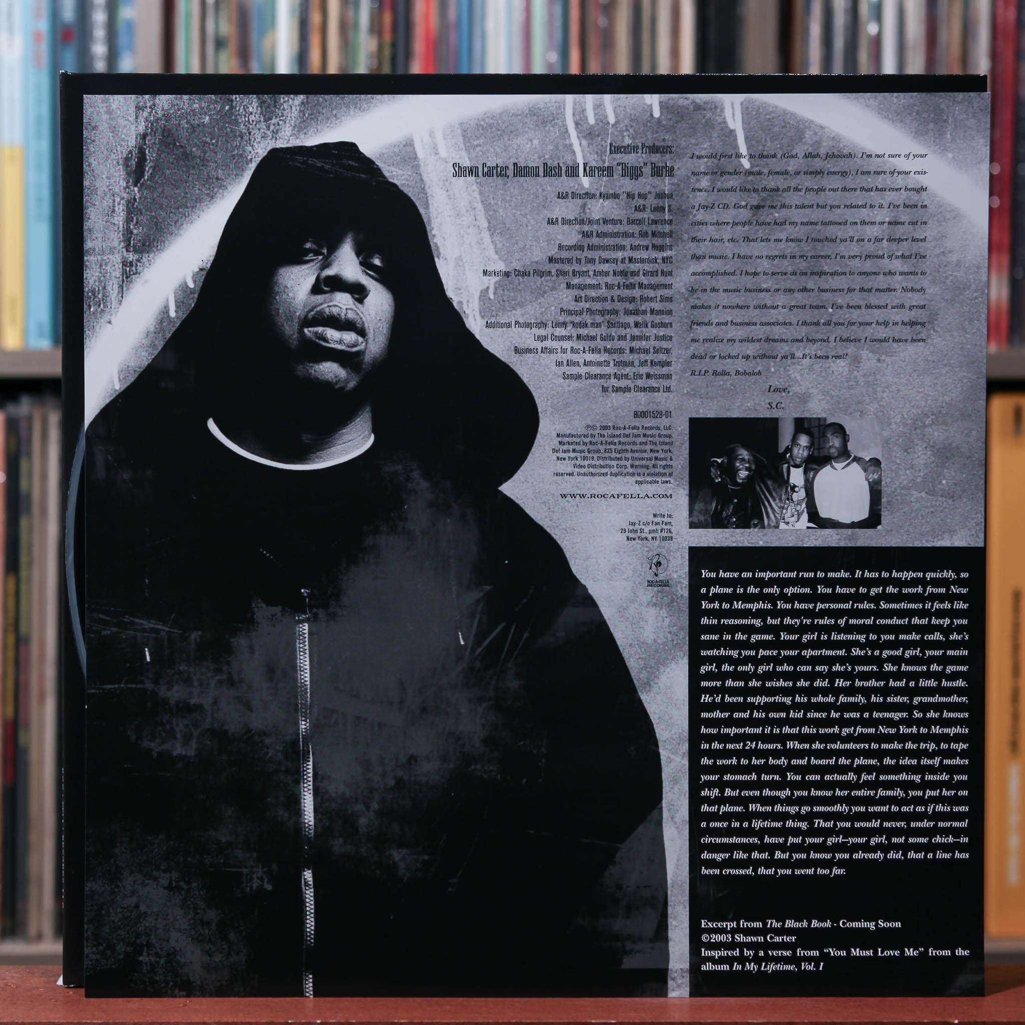 Jay-Z - The Black Album - 2LP 2023 Roc-A-Fella Records, NM/EX
