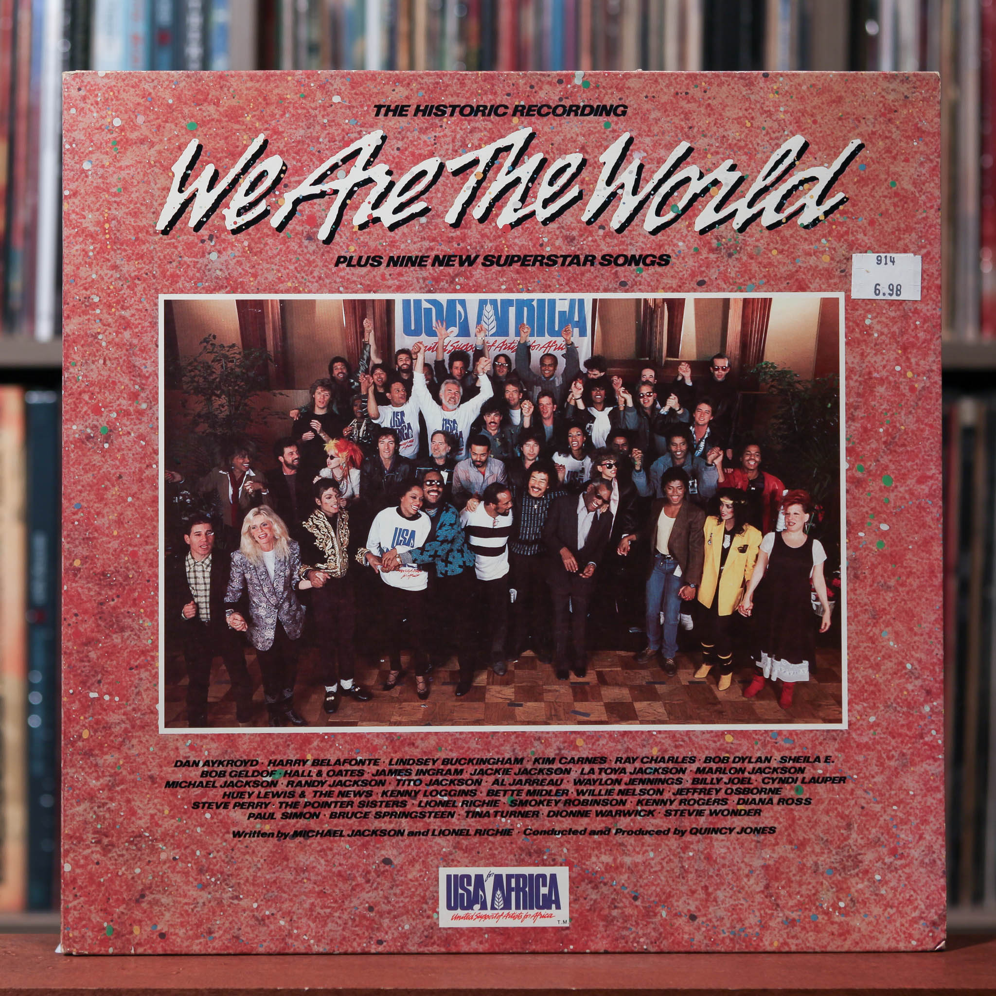 USA For Africa - We Are The World - 1985 Columbia, VG+/VG+