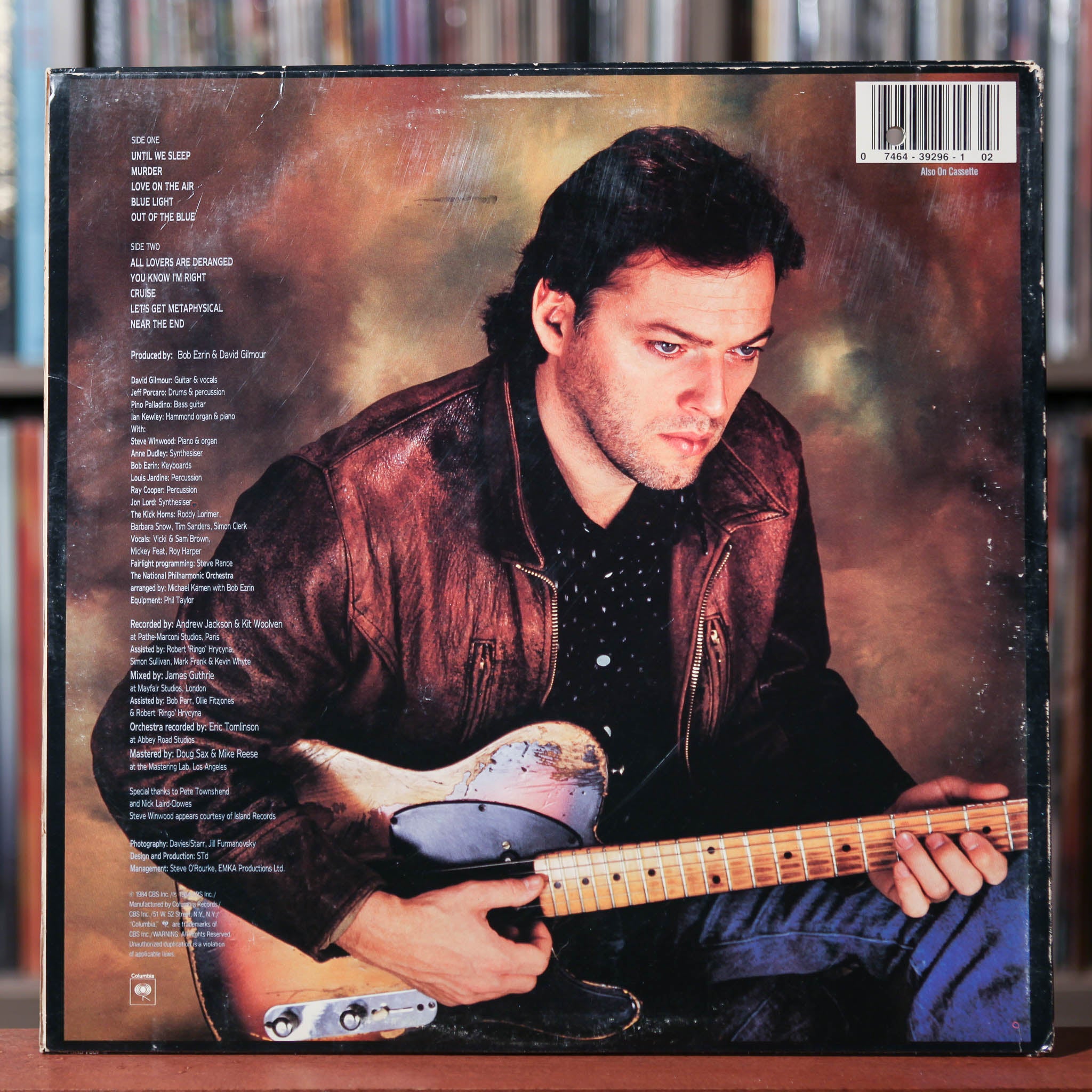 David Gilmour - About Face - 1984 Columbia, VG/EX