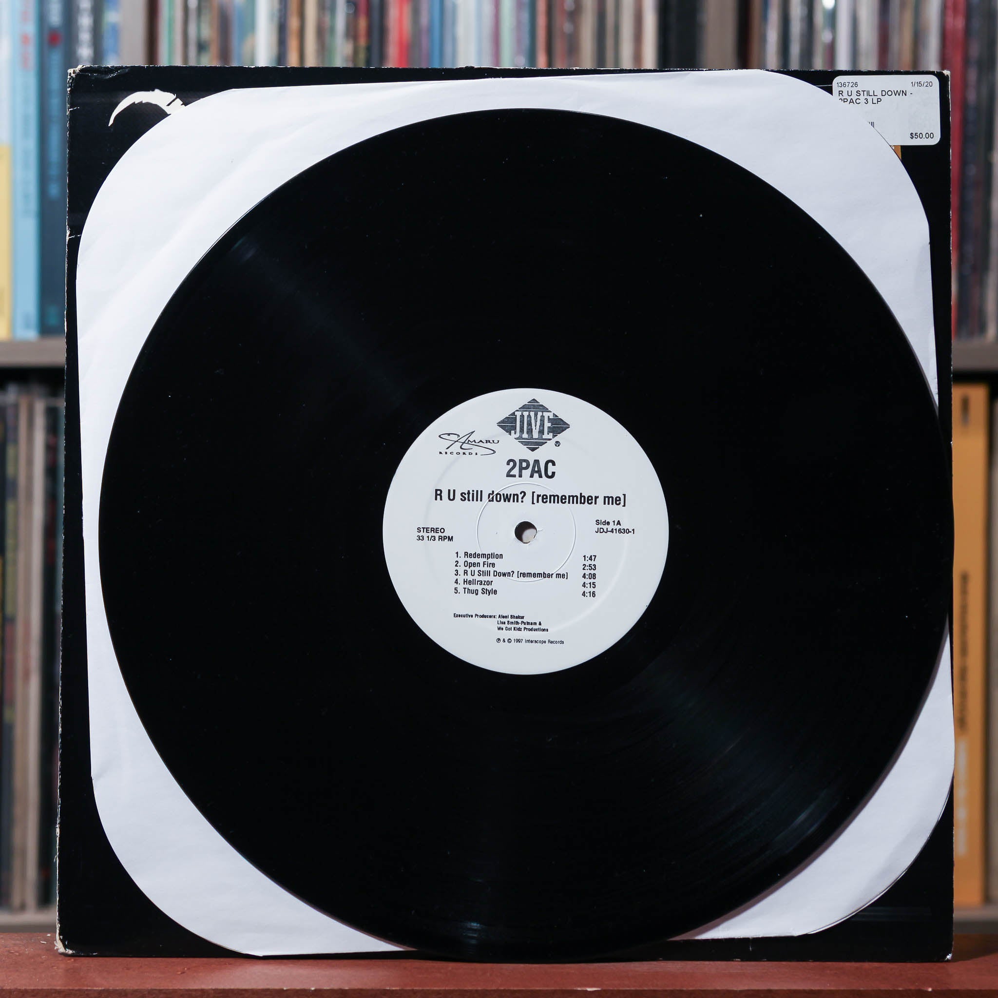 2Pac - R U Still Down? [Remember Me] - 3LP PROMO 1997 Jive, VG/VG