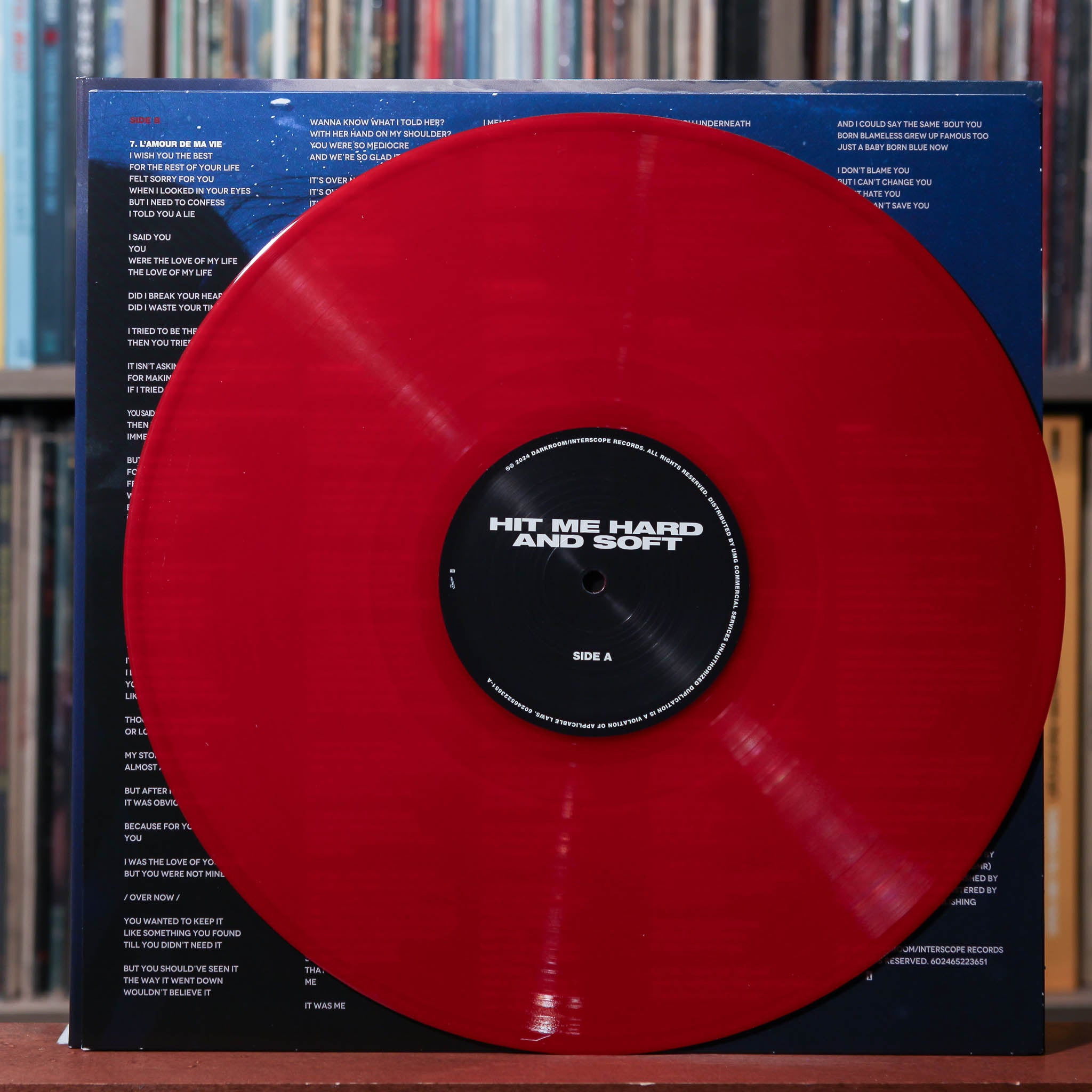 Billie Eilish - Hit Me Hard And Soft - RED VINYL 2024 Darkroom, VG+/VG