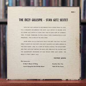 The Dizzy Gillespie - Stan Getz Sextet - Self-Titled - 10" LP - 1954 Norgran, VG/VG
