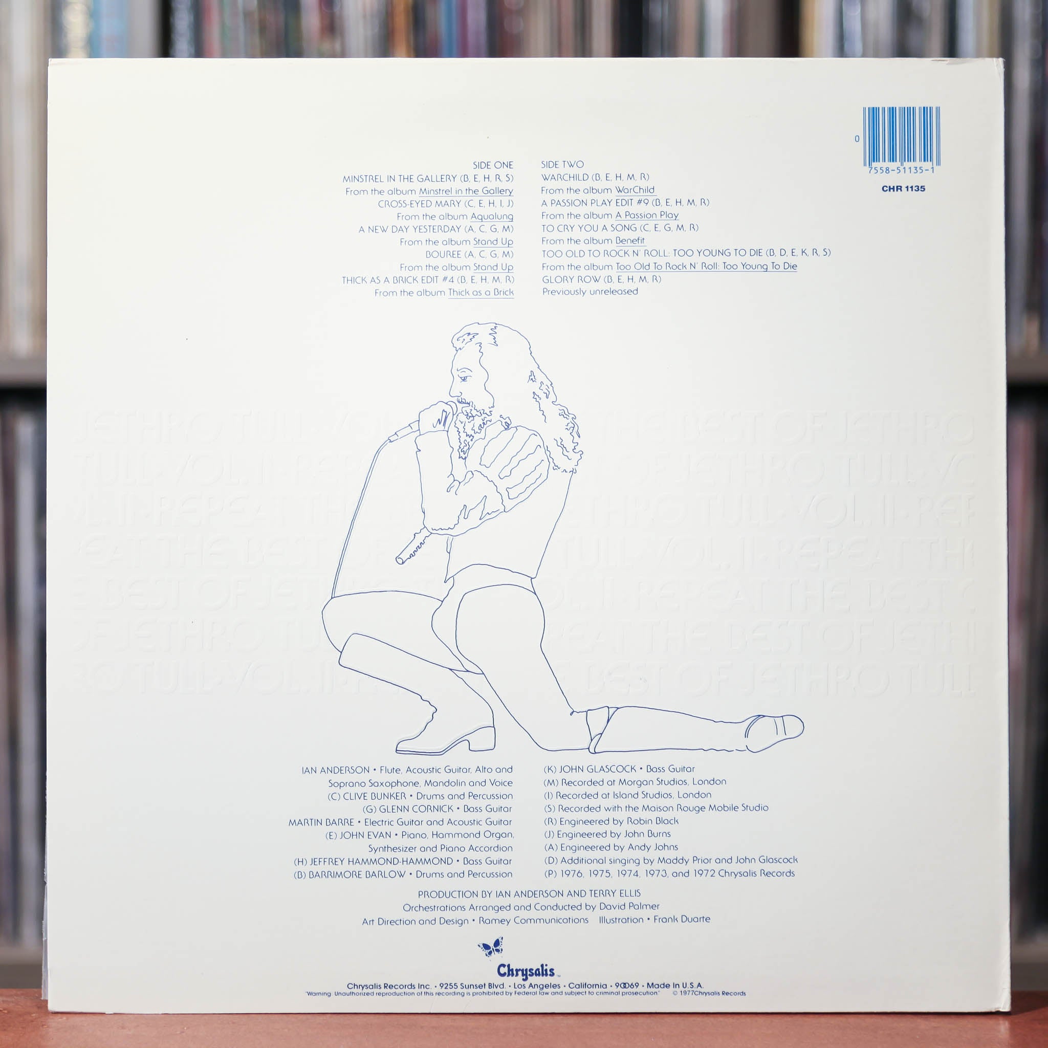 Jethro Tull RepeatThe Best Of Jethro Tull Vol. II 1977 Chrysalis,