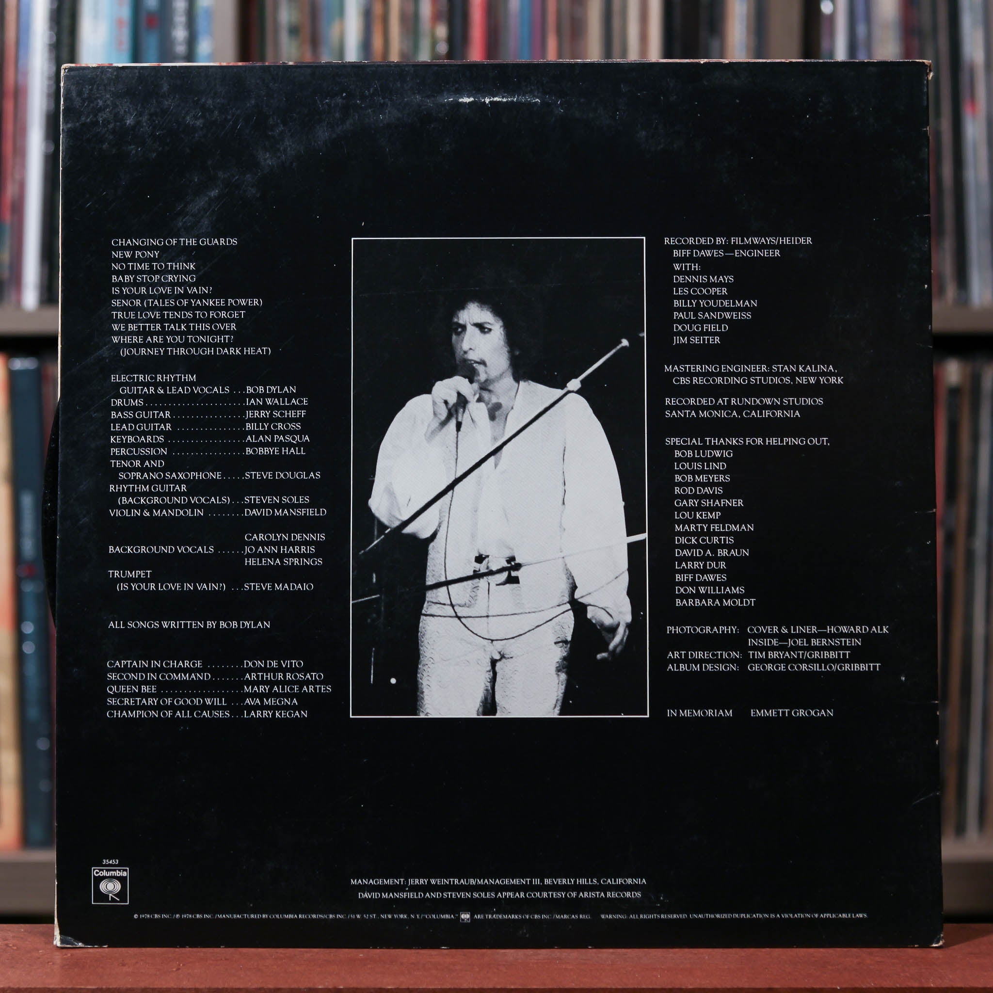 Bob Dylan - Street-Legal - 1978 Columbia, VG+/VG+