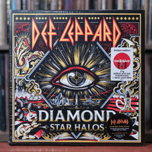 Load image into Gallery viewer, Def Leppard - Diamond Star Halos - 2 LP - Yellow/Red Vinyl + Tarot Card - 2022 UMC , SEALED
