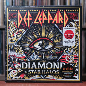 Def Leppard - Diamond Star Halos - 2 LP - Yellow/Red Vinyl + Tarot Card - 2022 UMC , SEALED
