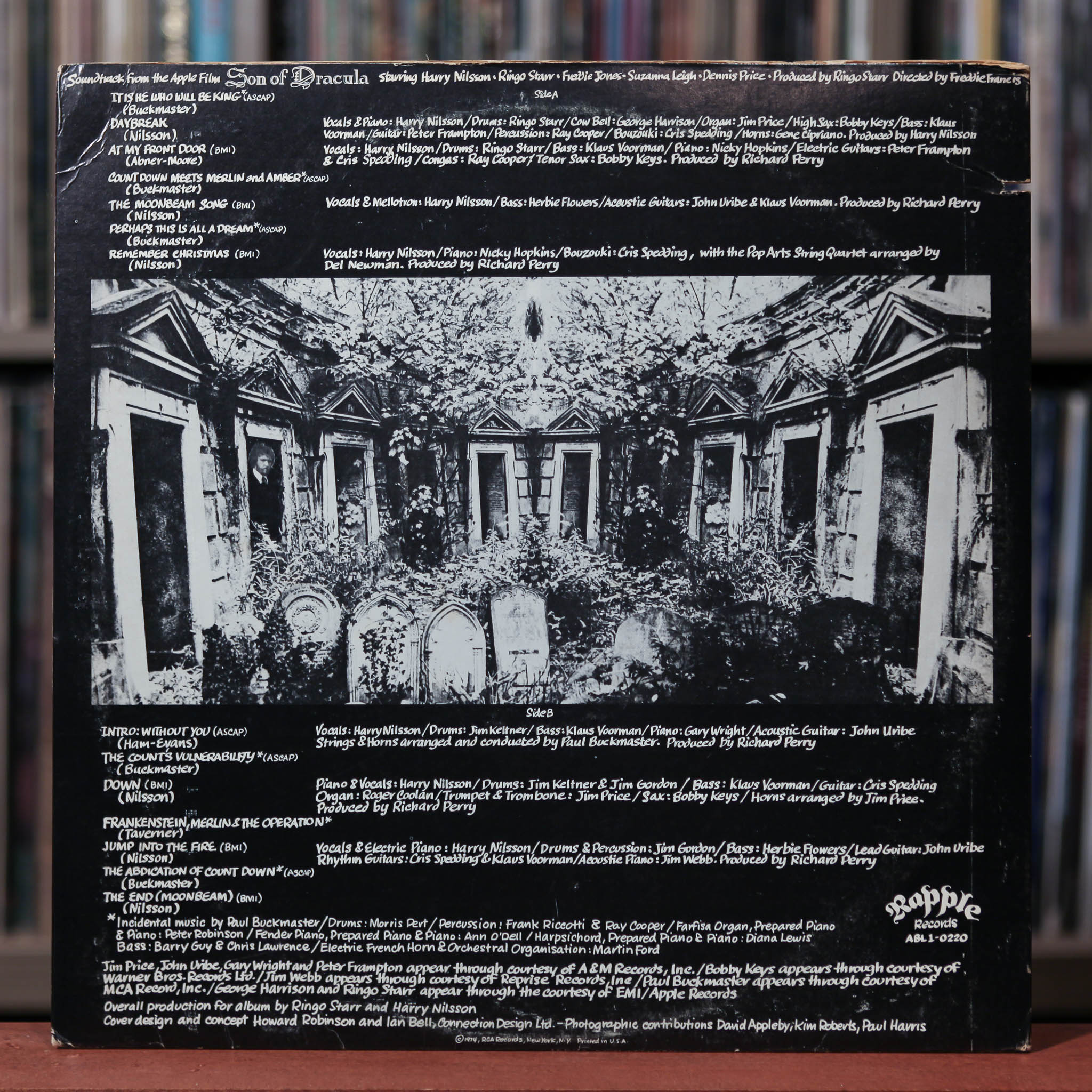 Harry Nilsson - Son Of Dracula - 1974 Rapple, VG+/EX
