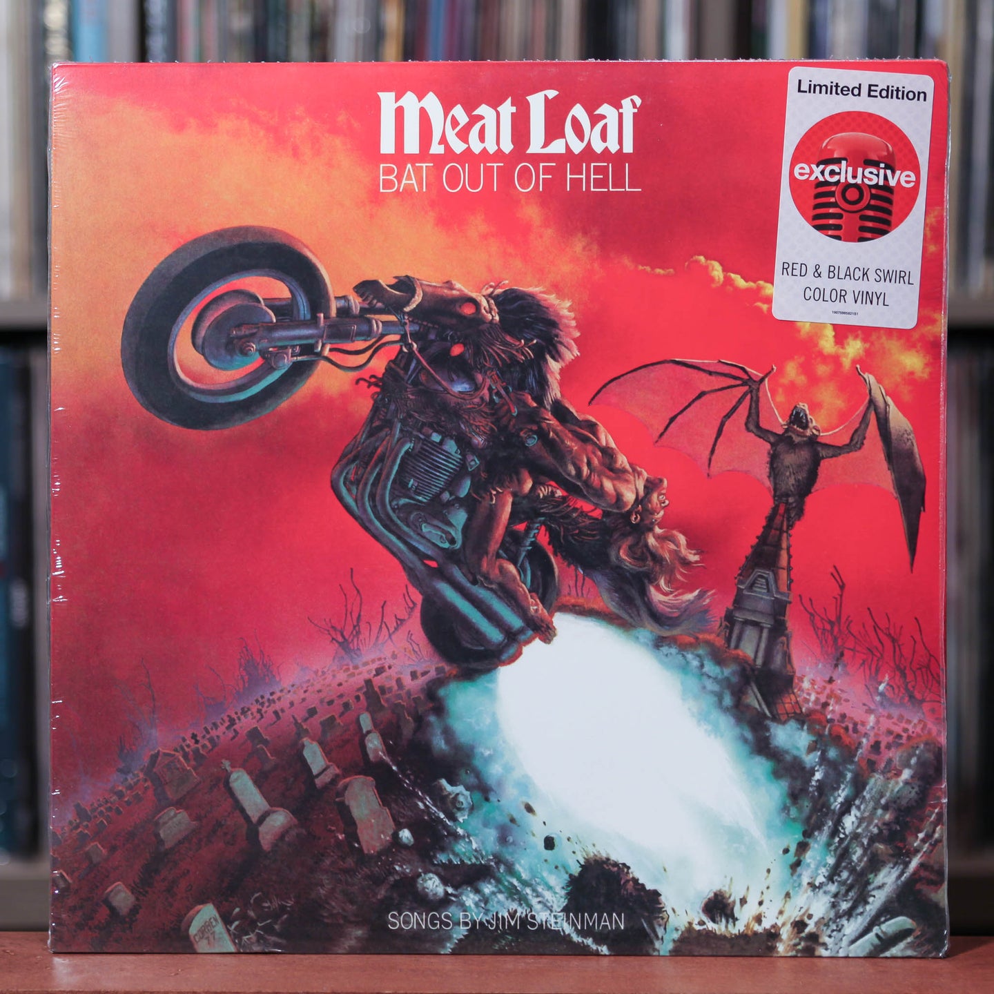 Meat Loaf - Bat Out Of Hell - Red/Black Swirl Colored Vinyl - 2019 Epic, SEALED