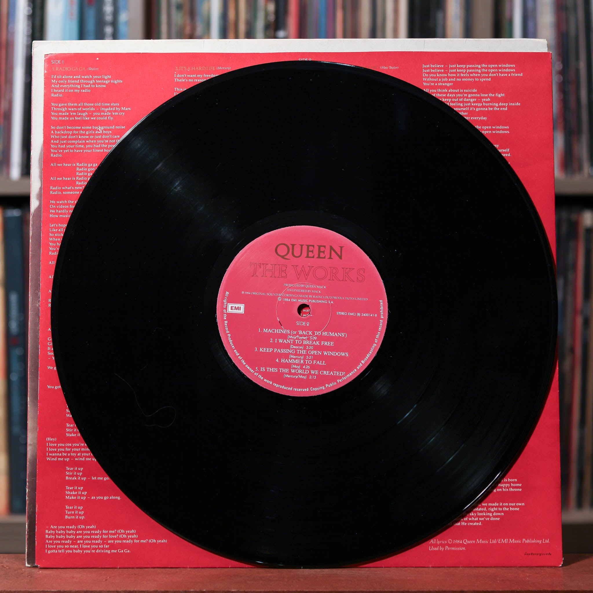 Queen - The Works - SOUTH AFRICAN import 1984 EMI, VG/VG+