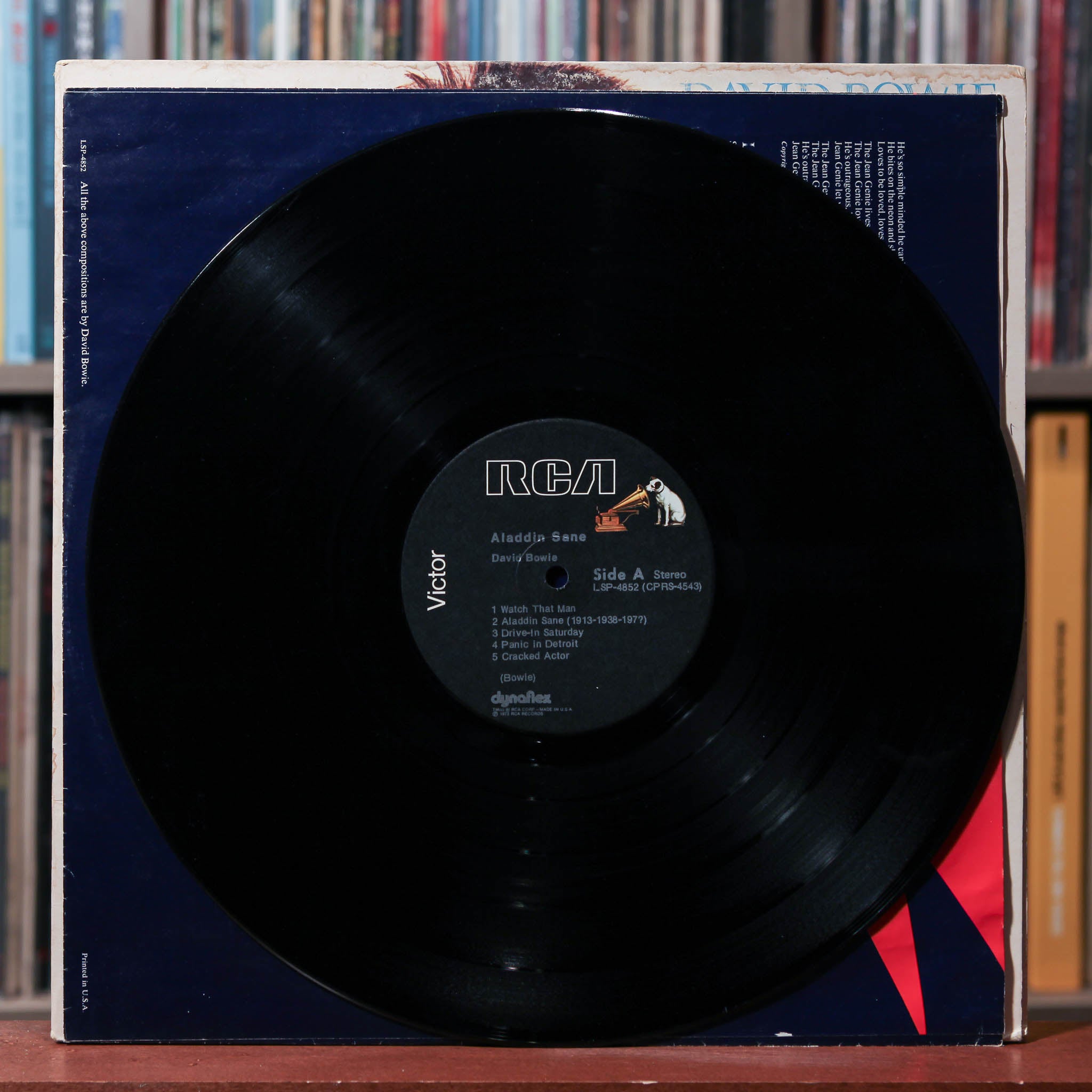 David Bowie - Aladdin Sane - W/ FAN CLUB INSERT 1980 RCA Victor, VG/VG