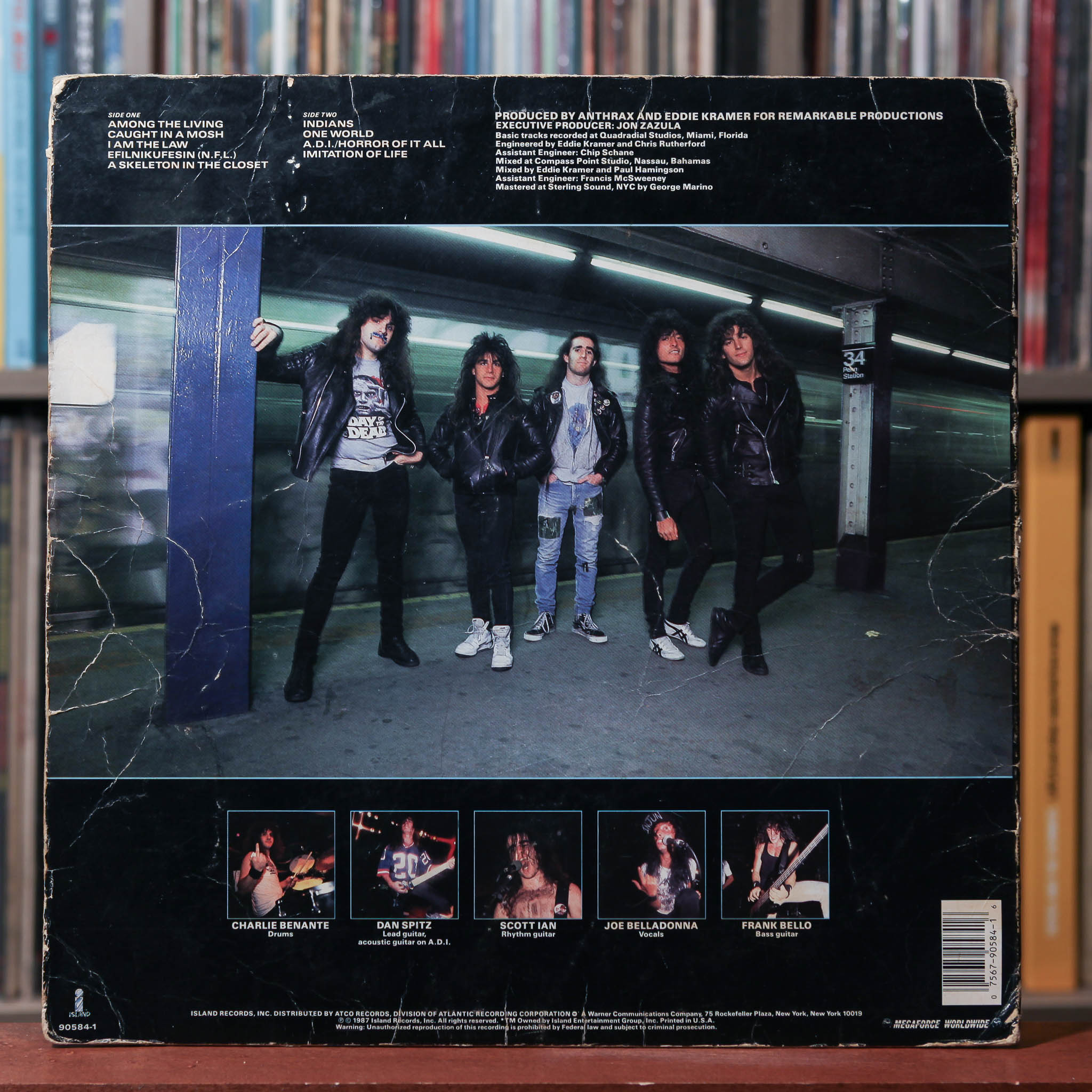 Anthrax - Among The Living - 1987 Island Records