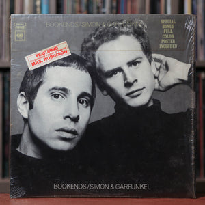 Simon & Garfunkel - Bookends - 1970's Columbia, VG+/VG+ w/Shrink & Poster