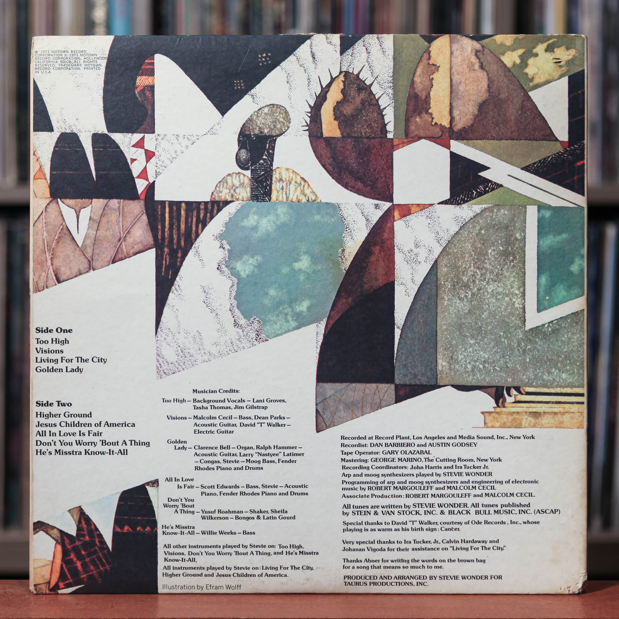 【奇跡的レアUSプロモ盤】 Stevie Wonder Innervisions Stevie Wonder - Innervisions - 1973 Tamla, VG+/VG