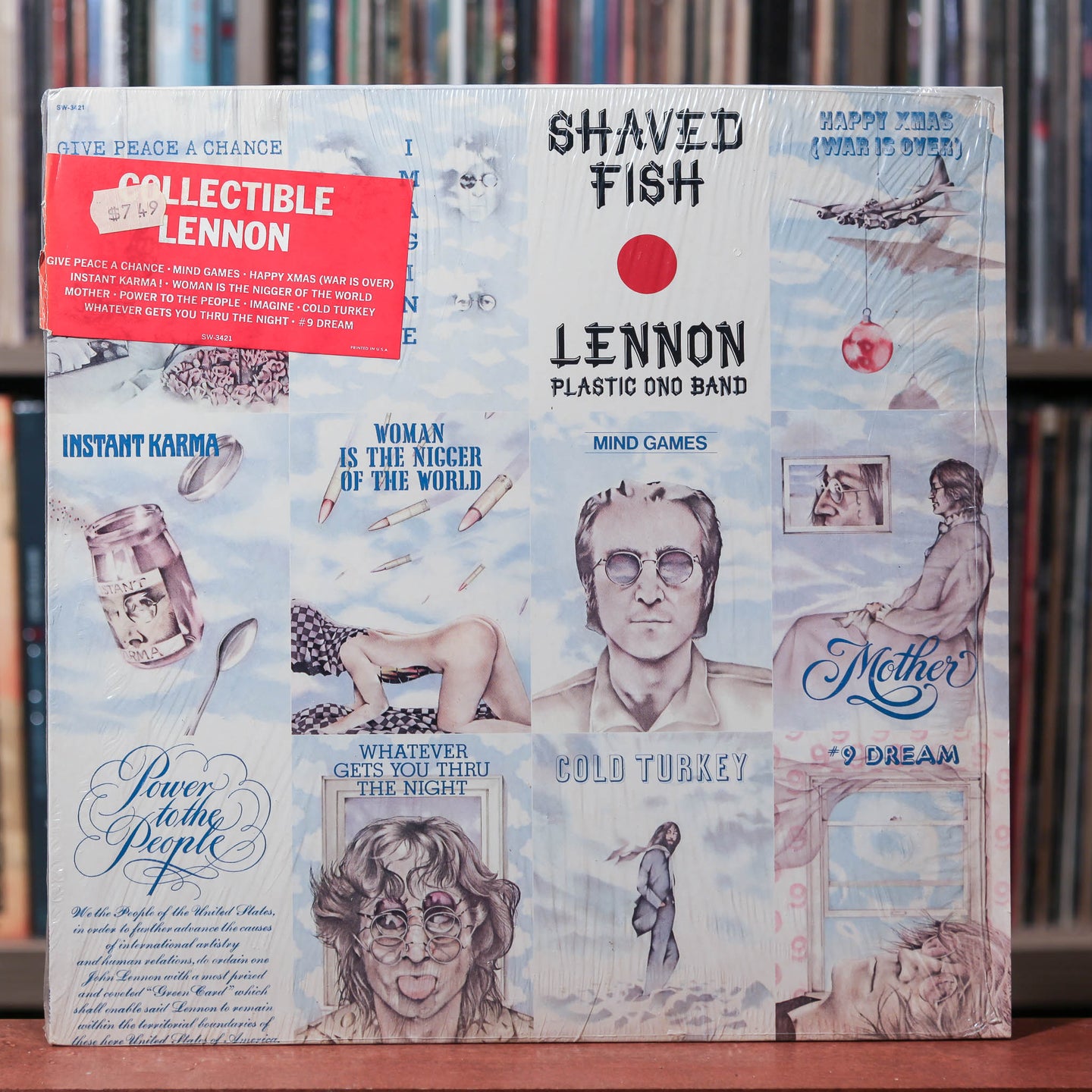 John Lennon/Plastic Ono Band - Shaved Fish - 1978 Apple, VG+/VG+