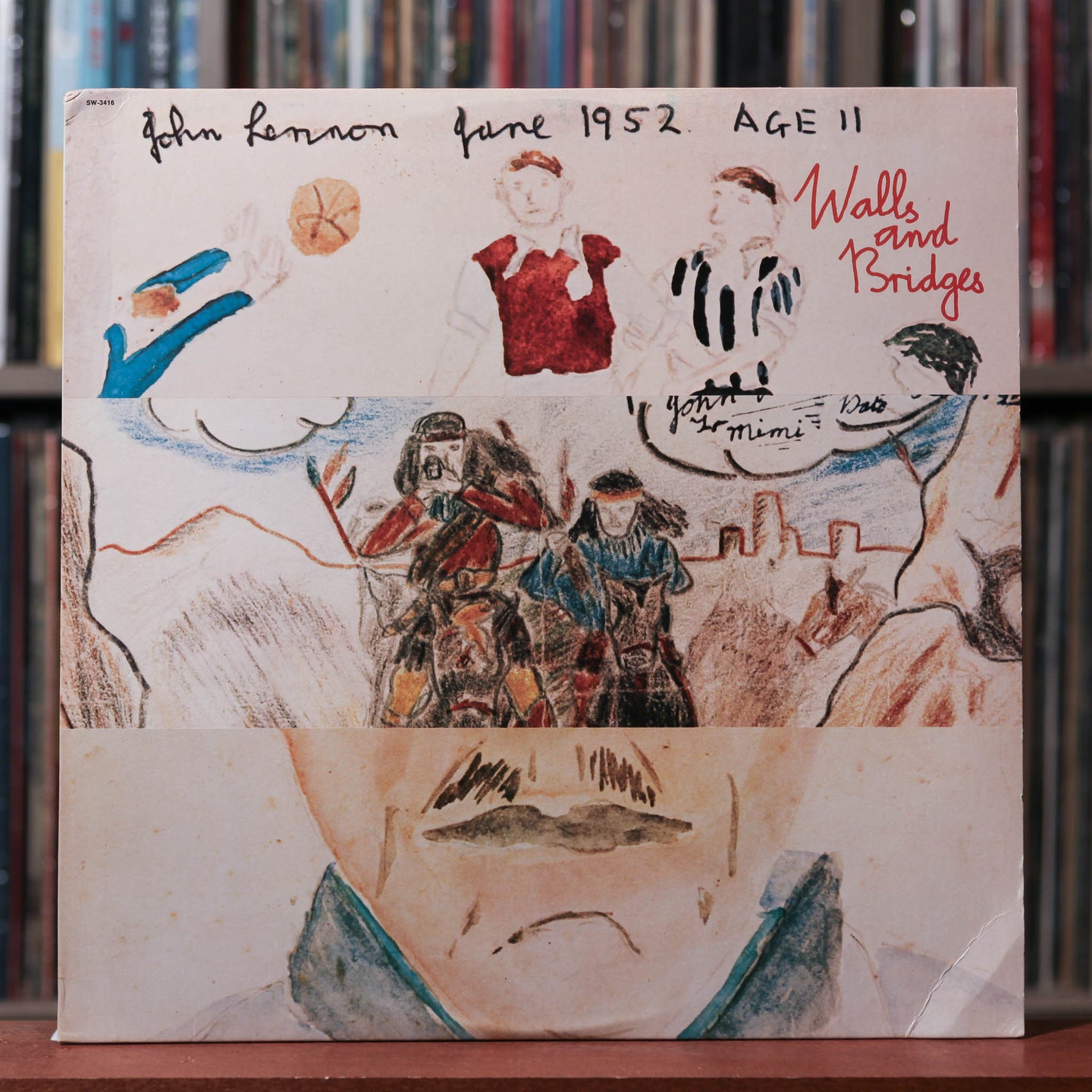 John Lennon - Walls And Bridges - 1978 Capitol Records, VG+/EX