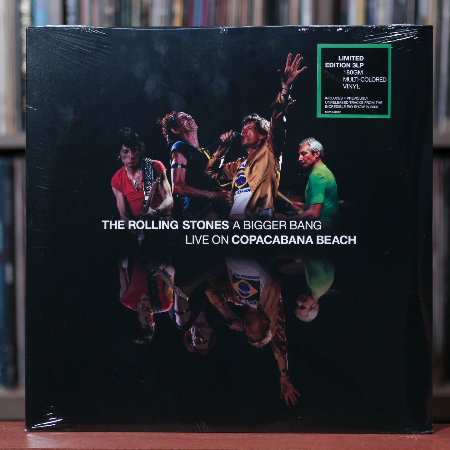 The Rolling Stones - A Bigger Bang - Live On Copacabana Beach - 3LP on Blue/Yellow Vinyl - 2021 Mercury, SEALED