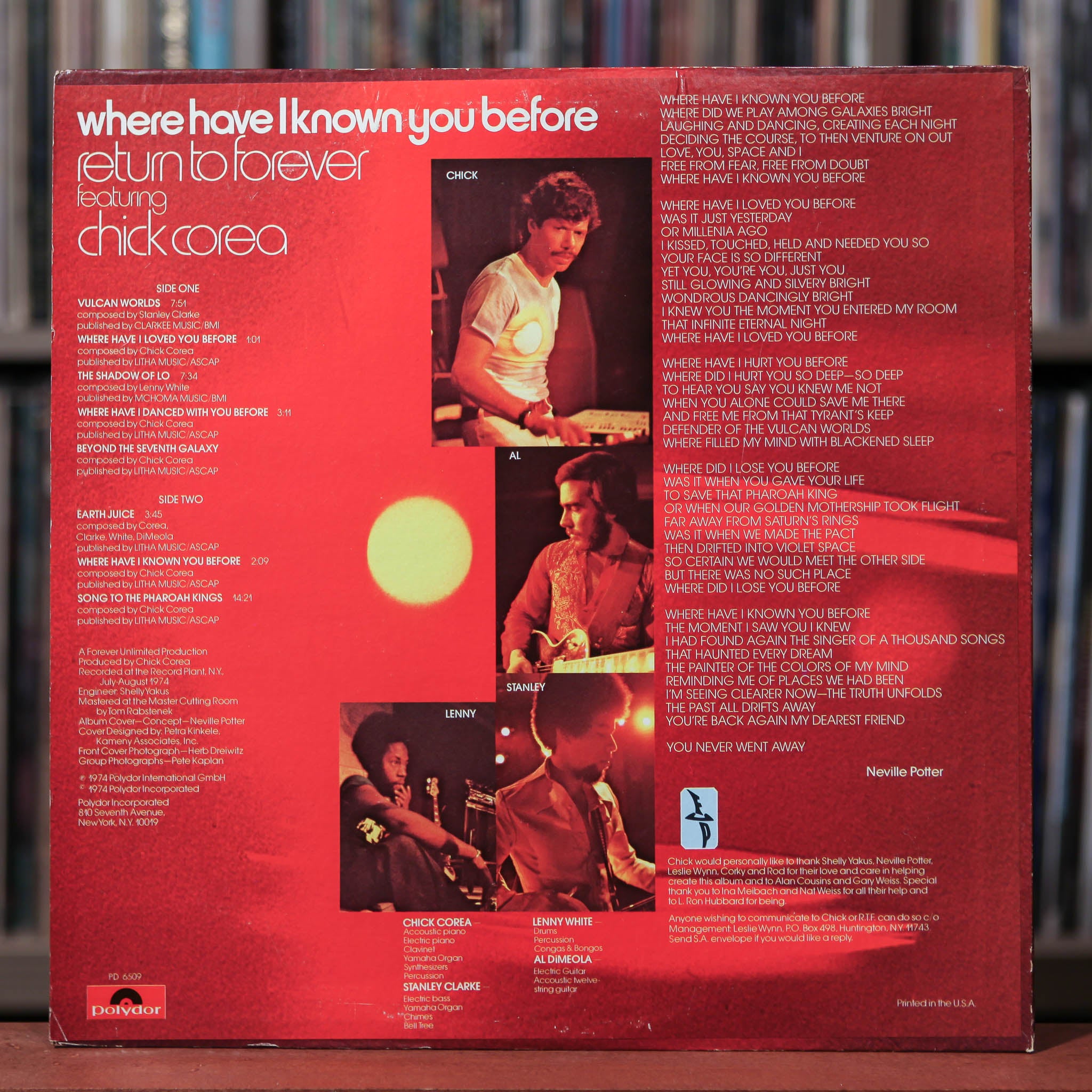 Return To Forever Featuring Chick Corea - Where Have I Known You Befor