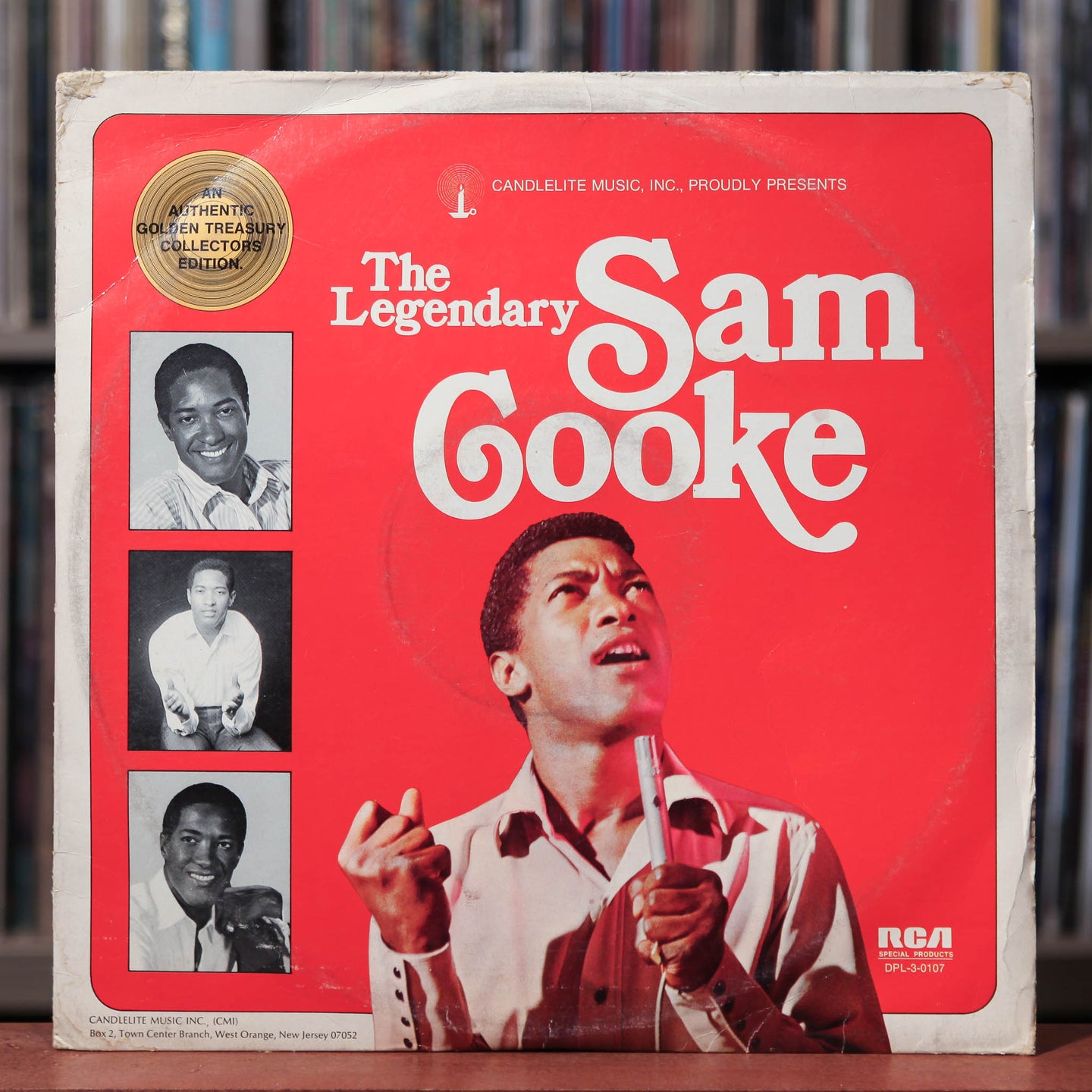 Sam Cooke - The Legendary - 3LP - 1974 Candlelite, VG/VG+