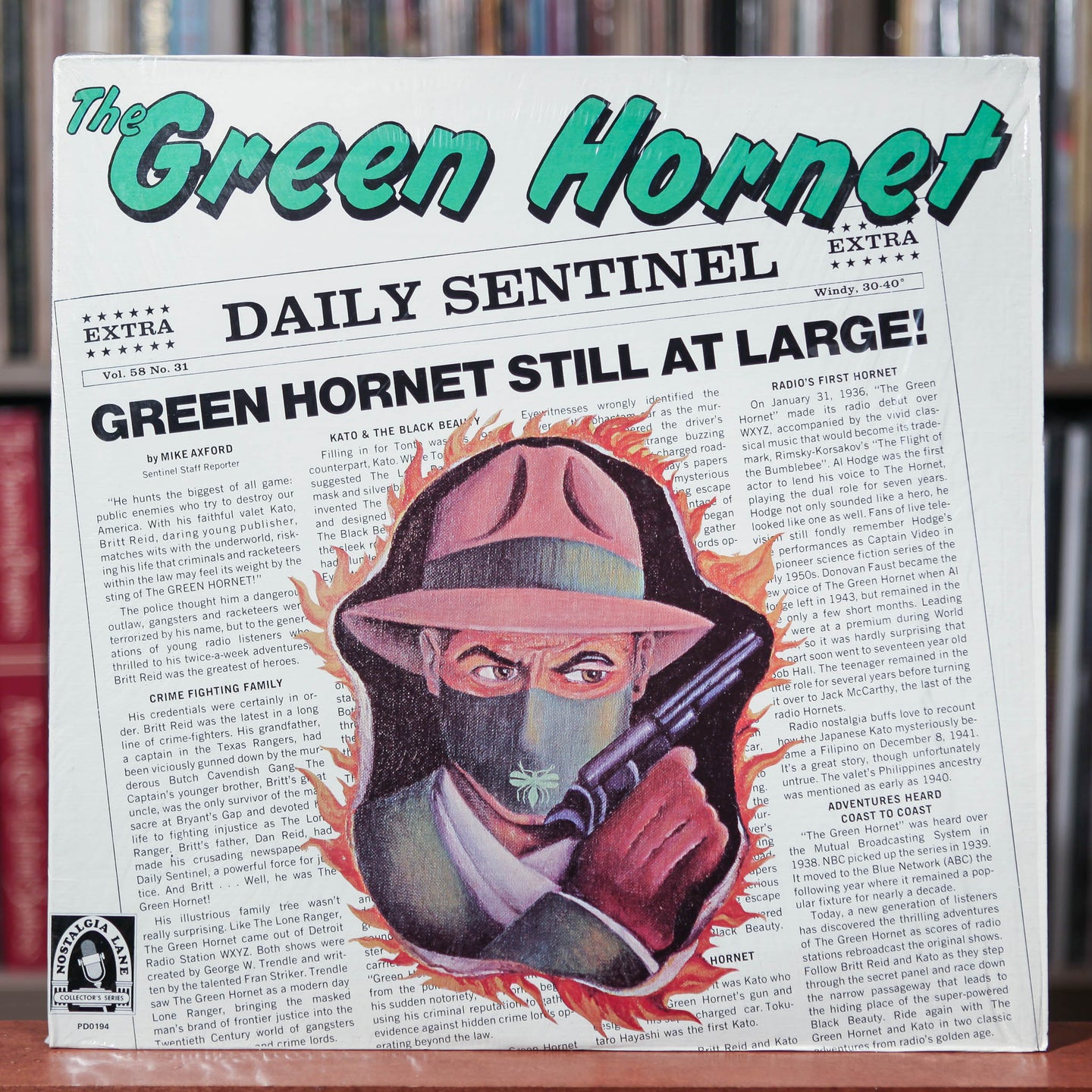 The Green Hornet - Collector Series - 1977 Nostalgia Lane, EX/EX w/Shrink