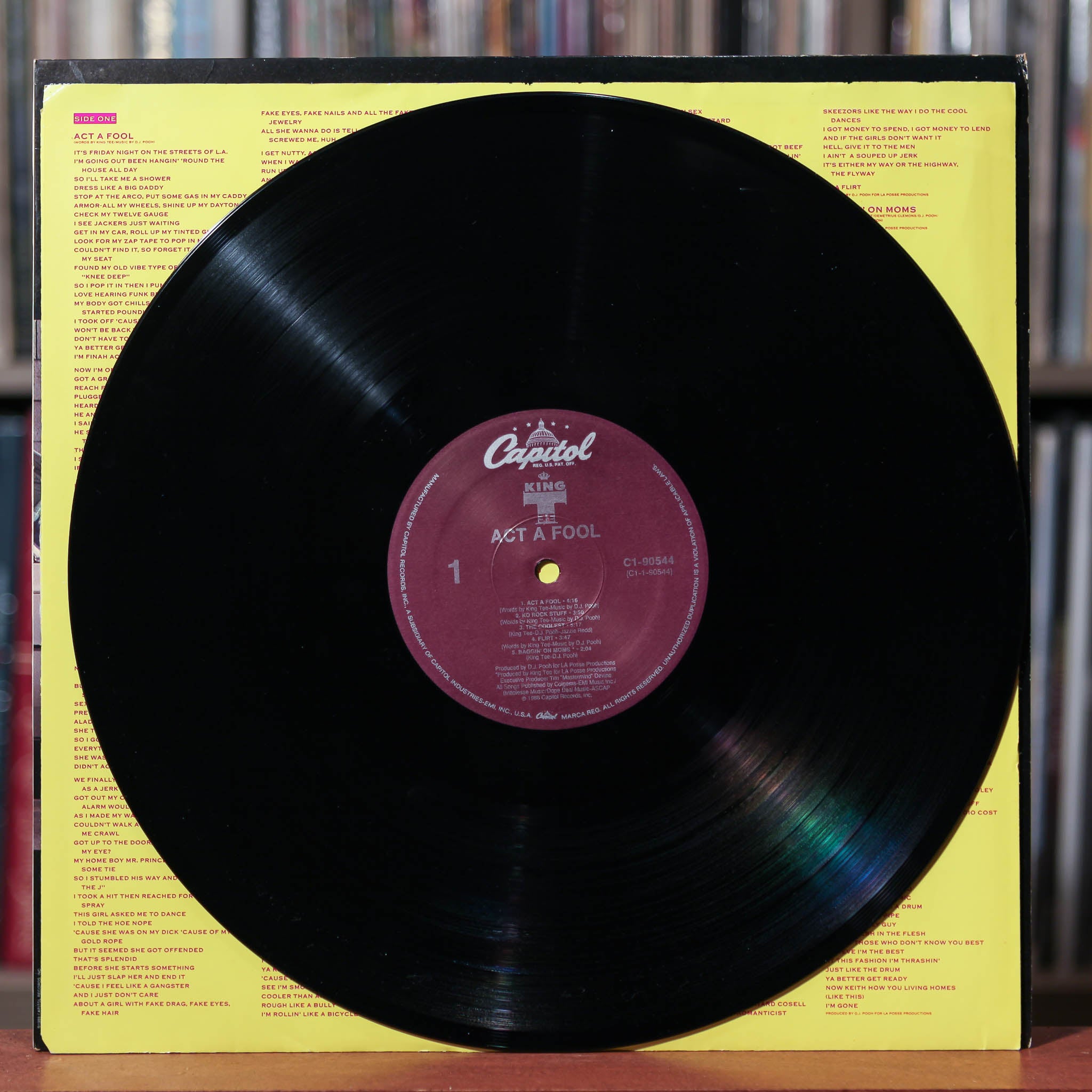 ☆ King Tee – Act A Fool / レコード King Tee - Act A Fool - 1988 Capitol, EX/EX