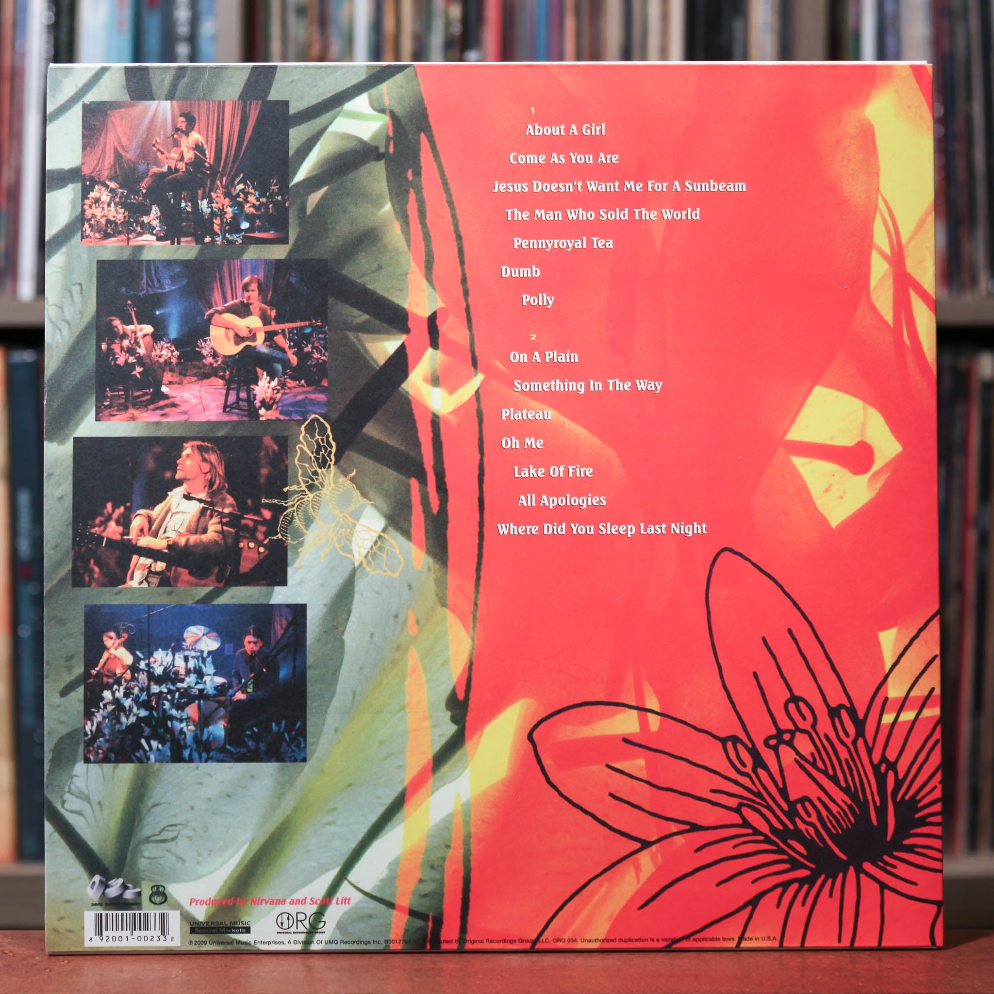 Nirvana - MTV Unplugged In New York - RED VINYL RARE - 2009 Original R