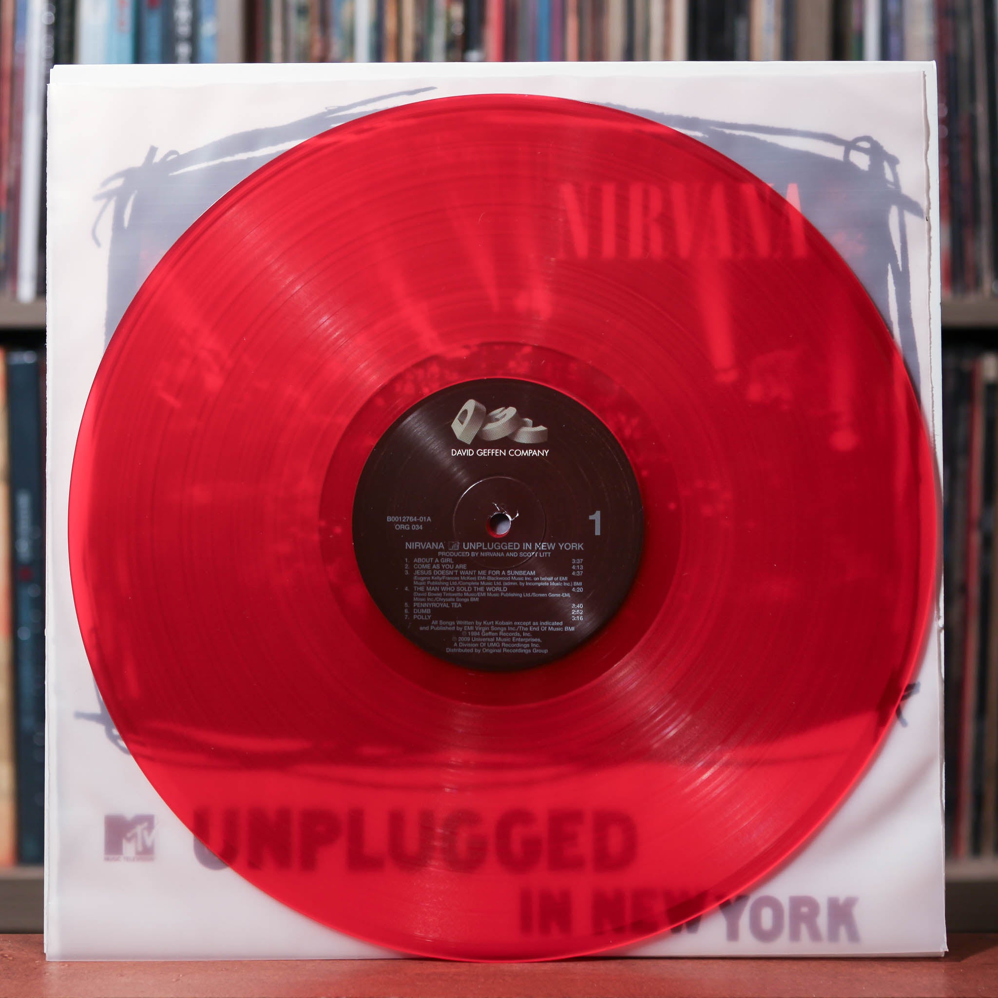 Nirvana - MTV Unplugged In New York - RED VINYL RARE - 2009 Original R