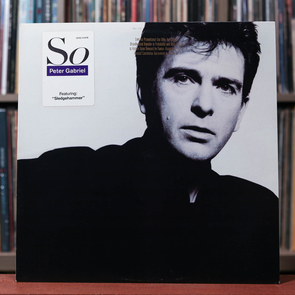 Peter Gabriel - So - PROMO - 1986 Geffen Records, EX/EX w/Hype