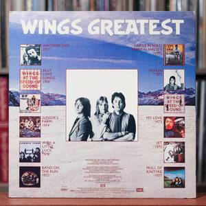 Wings - Greatest Hits - 1978 Capitol, VG/VG+ w/Poster