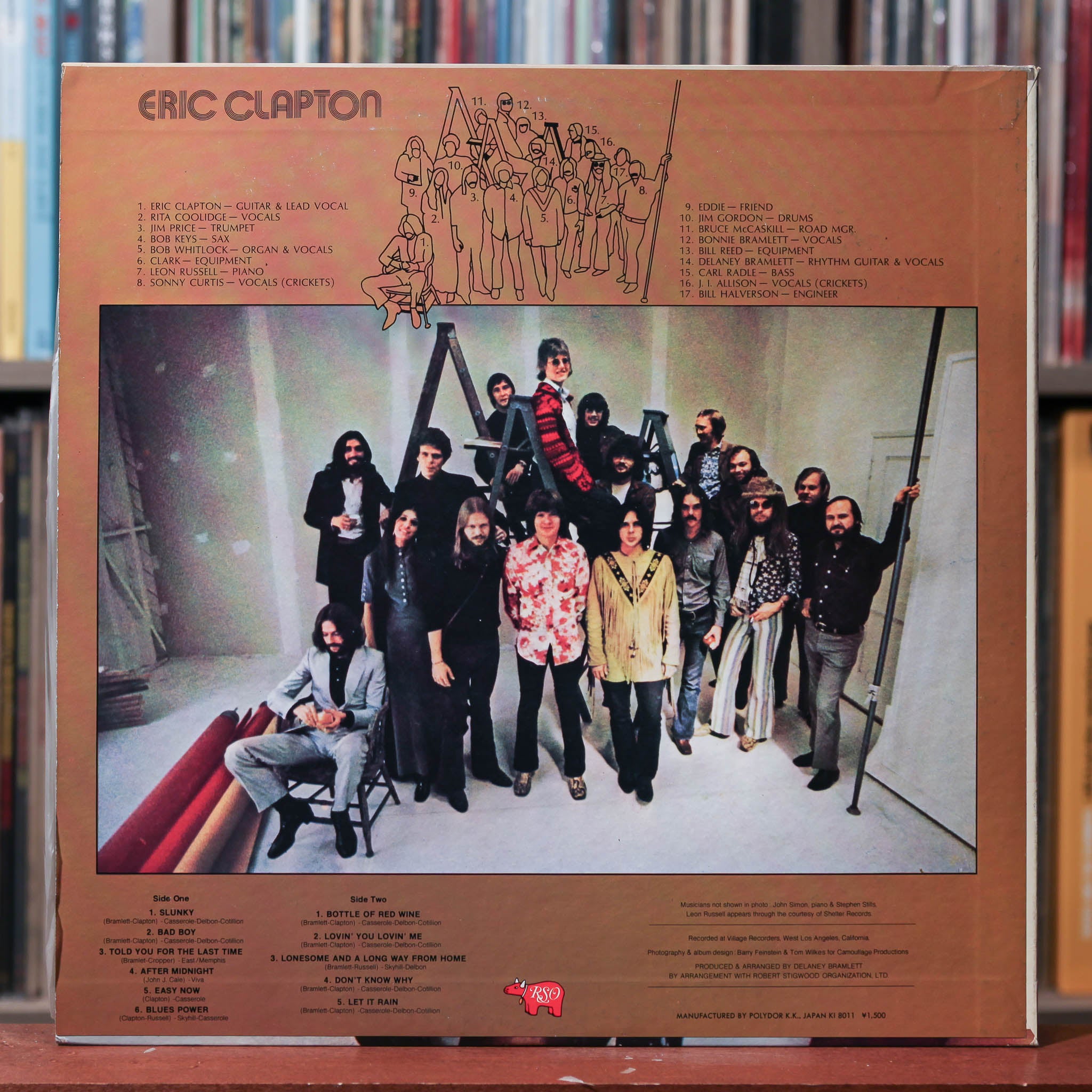 Eric Clapton - Eric Clapton - JAPAN 1980 RSO, VG+/VG+