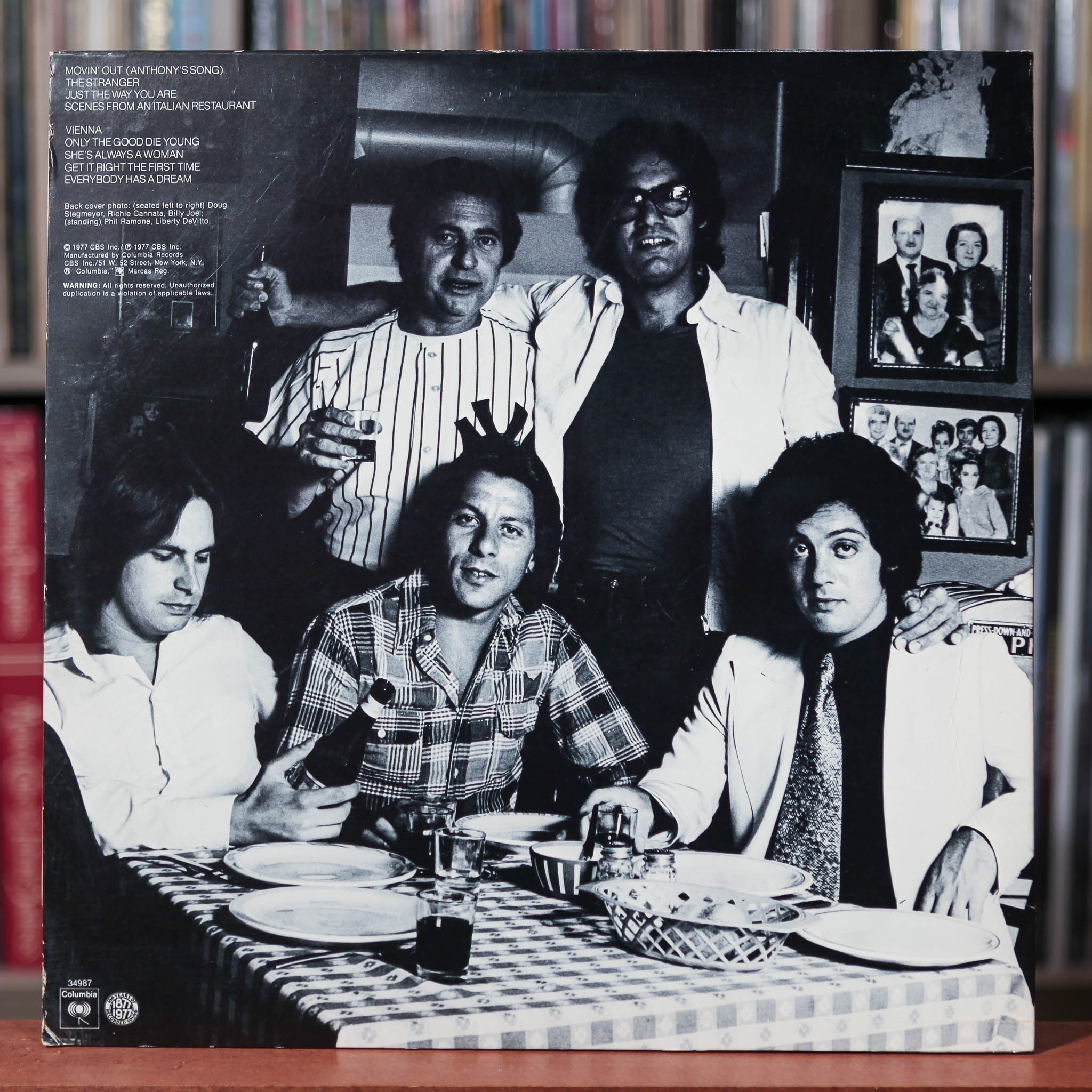 Billy Joel - The Stranger - 1977 Columbia, VG/VG+