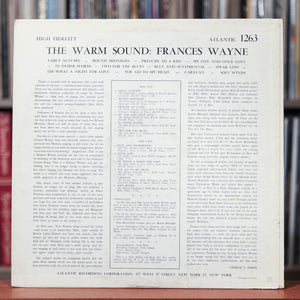 Frances Wayne - The Warm Sound: Frances Wayne - 1957 Atlantic, EX/VG+