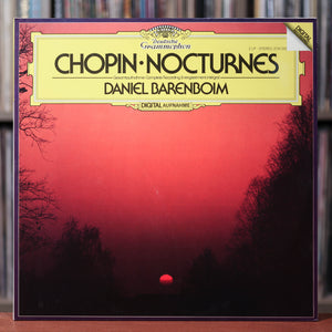 Chopin/ Daniel Barenboim - Nocturnes - 2LP - German Import - 1982 Deutsche Grammophon, EX/VG+