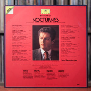 Chopin/ Daniel Barenboim - Nocturnes - 2LP - German Import - 1982 Deutsche Grammophon, EX/VG+