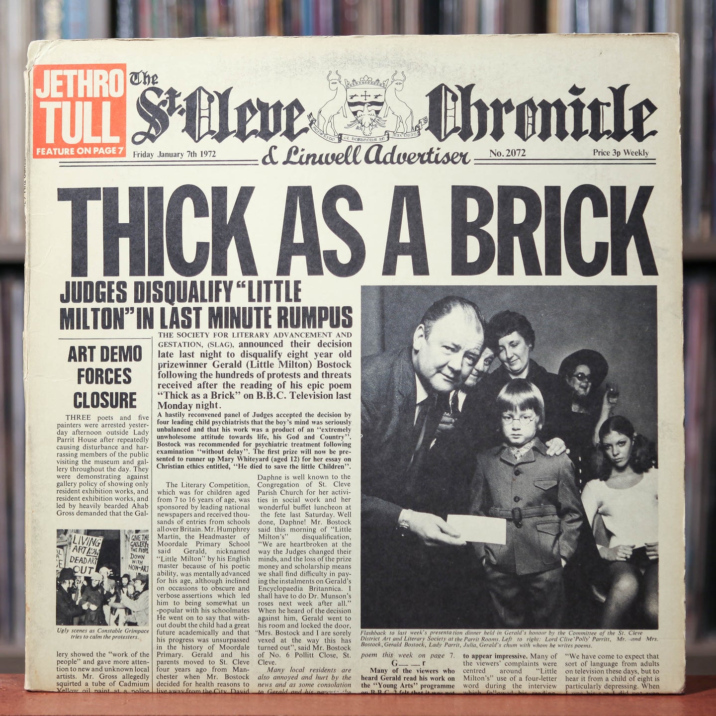 Jethro Tull - Thick As A Brick - 1972 Reprise, VG/VG