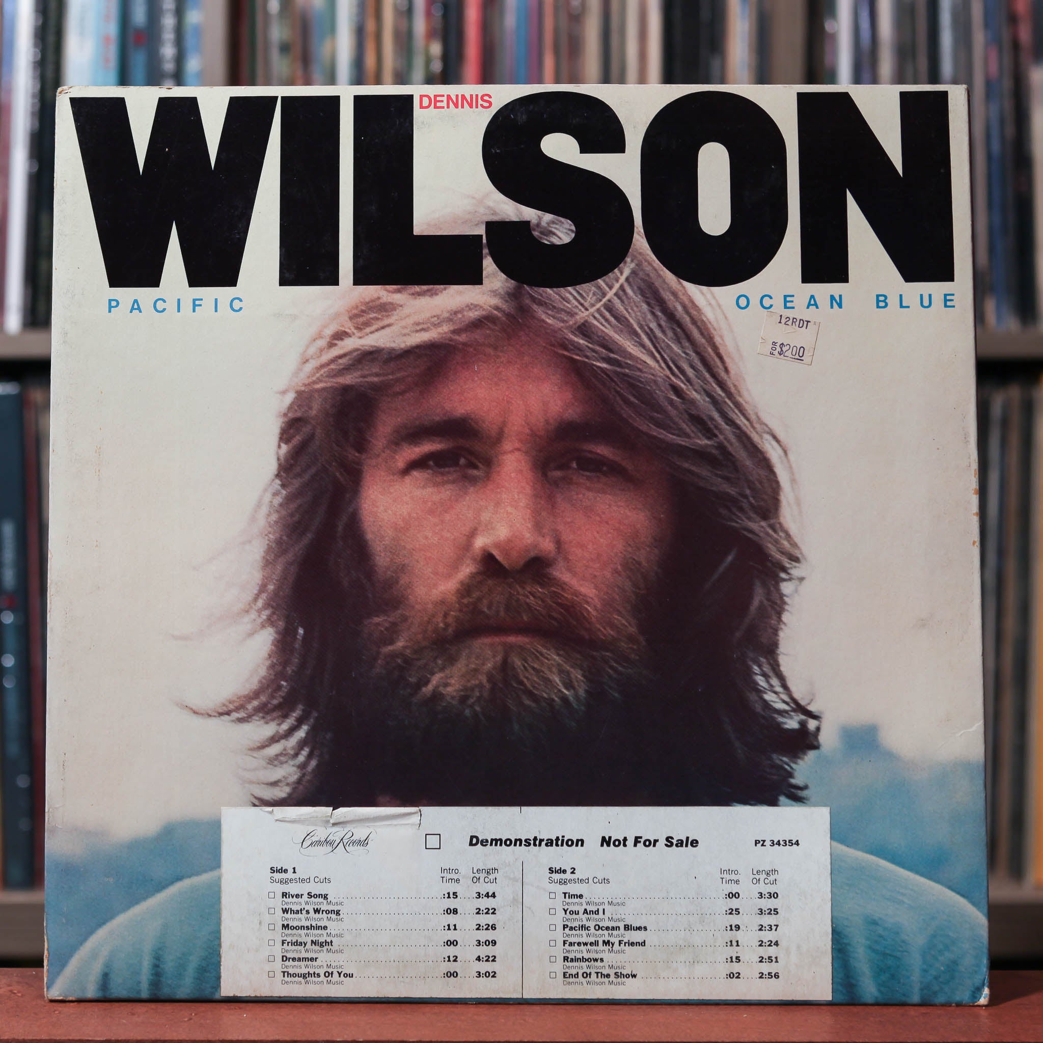 Dennis Wilson (Beach Boys) - Pacific Ocean Blue - PROMO - 1977 Caribou