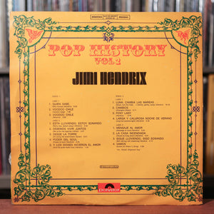 Jimi Hendrix - Pop History Vol 2 - 2LP - Uruguay Import - 1973 Polydor, VG/VG