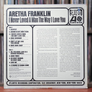 Aretha Franklin - I Never Loved A Man The Way I Love You - 1967 Atlantic, EX/EX w/Shrink  and Hype