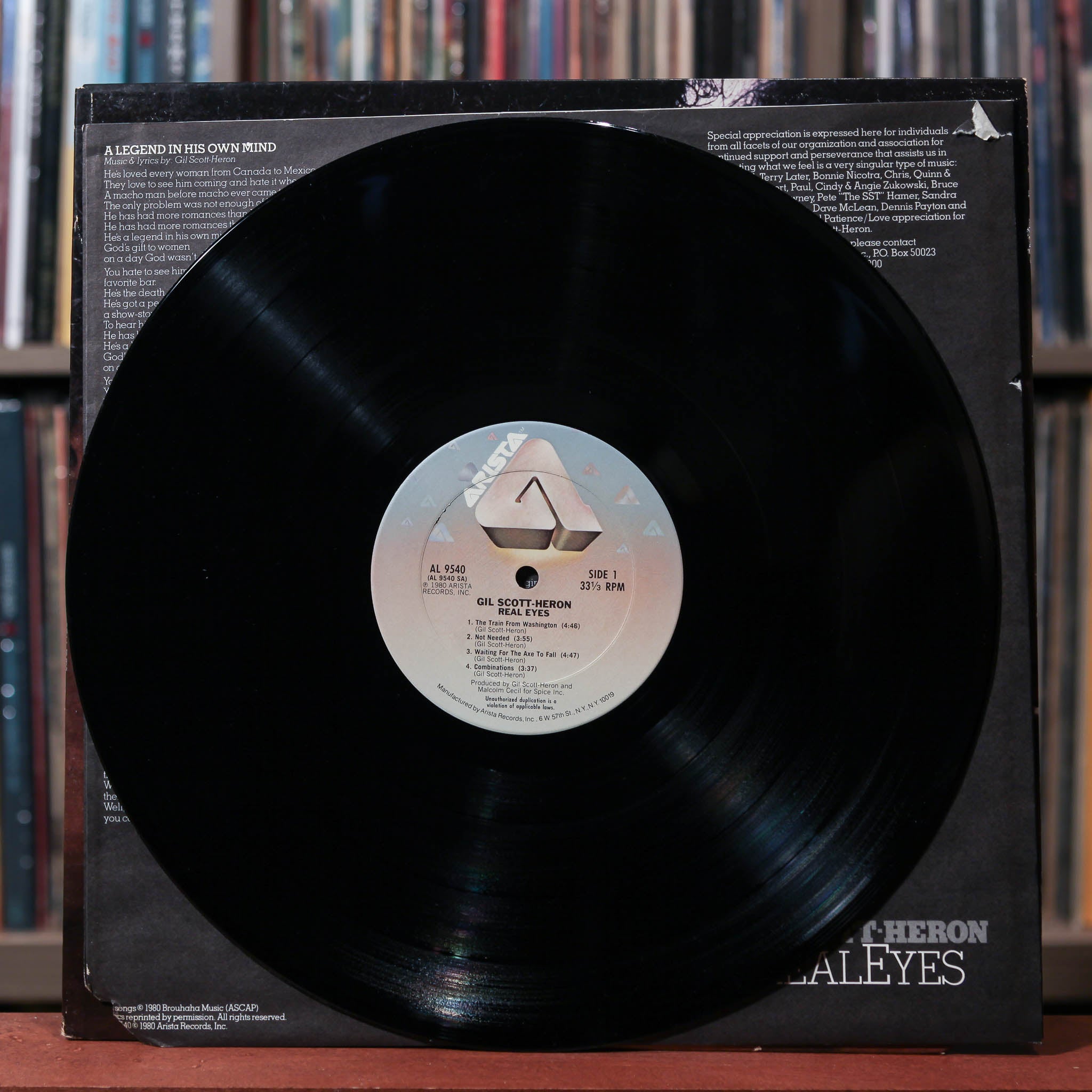 洋楽 Gil Scott-Heron Real Eyes LP Gil Scott-Heron, Gil Scott-Heron, Vernon James, Kenny Powell