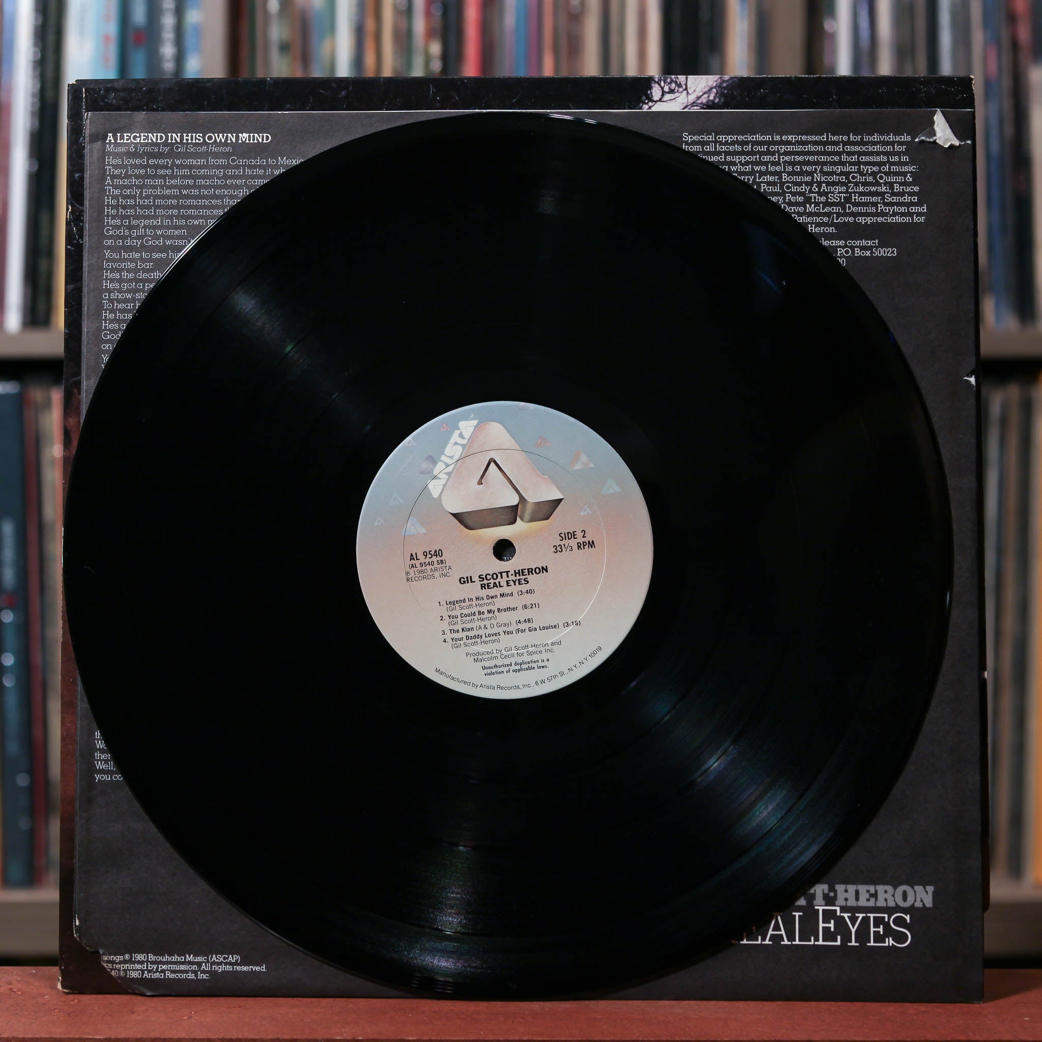 洋楽 Gil Scott-Heron Real Eyes LP Gil Scott-Heron, Gil Scott-Heron, Glen Turner, Stemsy Hunter