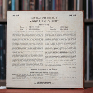 Vinnie Burke Quartet - East Coast Jazz/2 - 10" LP - 1955 Bethlehem, VG+/VG+