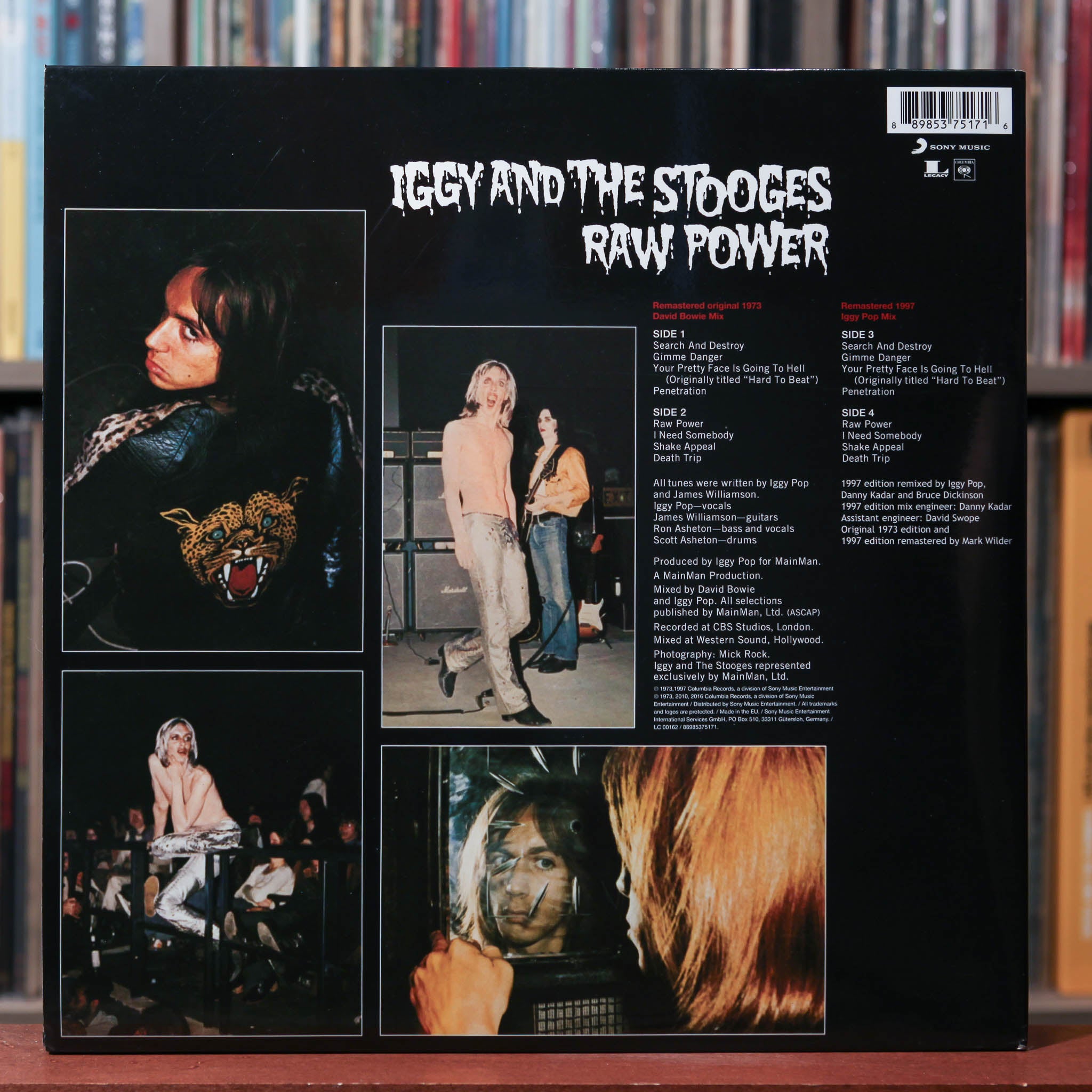 The Stooges - Raw Power - 2LP EUROPE W/ INSERT 2017 Columbia, EX/EX
