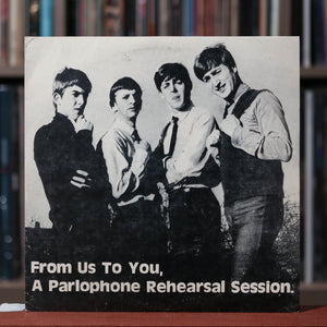 The Beatles - From Us To You, A Parlophone Rehearsal Session - 10" Red Color LP - 1975 Ruthless Rhymes, VG+/EX