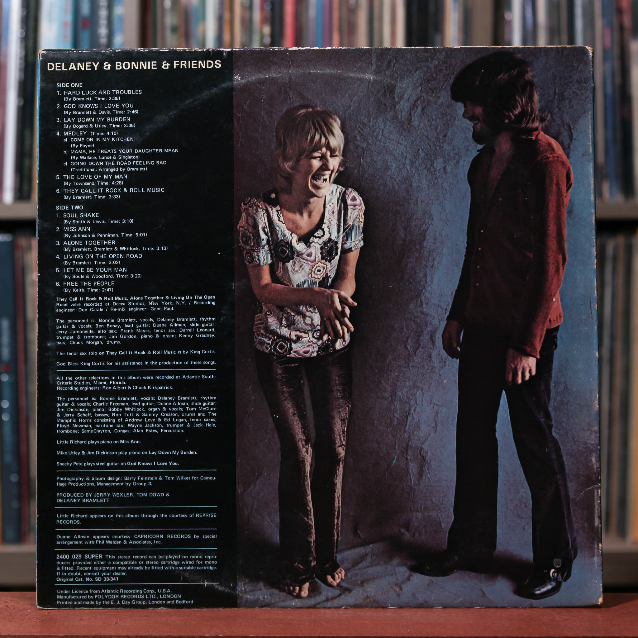 Delaney & Bonnie & Friends - To Bonnie From Delaney - 1970 ATCO, VG/VG