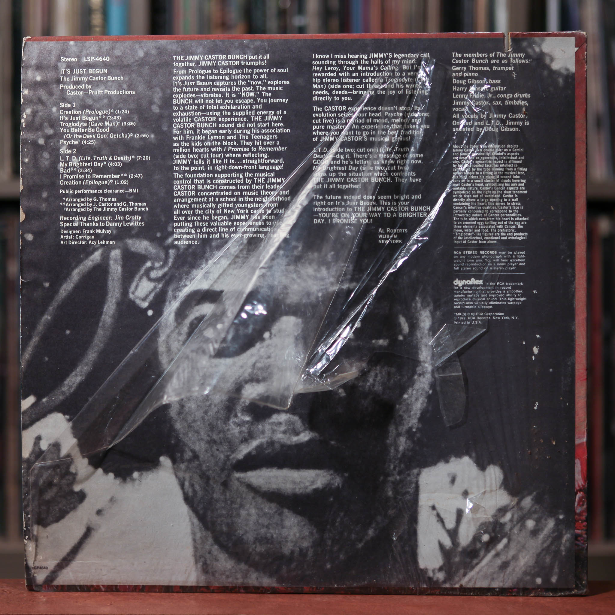 The Jimmy Castor Bunch - It's Just Begun - 1972 RCA Victor, VG+/EX w/S