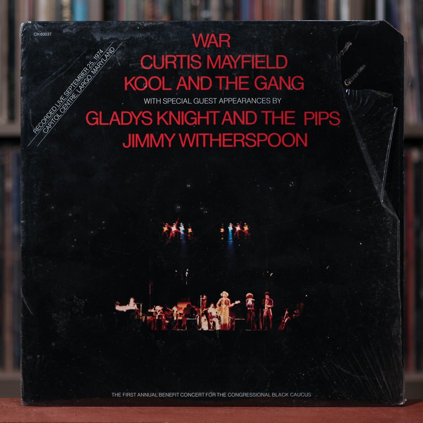 War / Curtis Mayfield / Kool And The Gang* / Gladys Knight And The Pips / Jimmy Witherspoon - The First Annual Benefit Concert For The Congressional Black Caucus - 1975 Chess, VG+/VG+